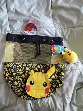 Pikachu Backpack with Plush Pikachu